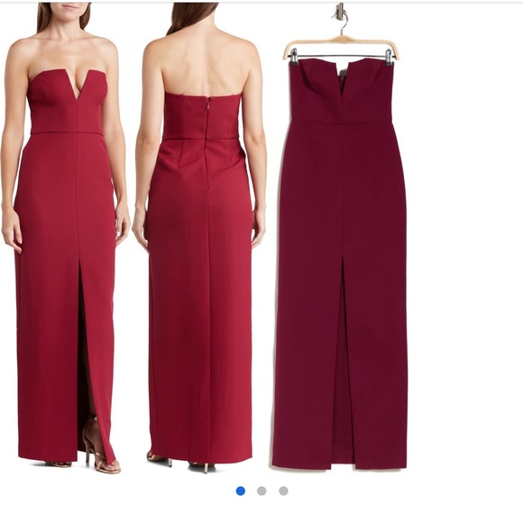 BCBGMAXAZRIA
Notched Strapless Gown - Picture 12 of 12